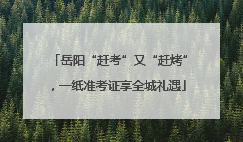 岳阳“赶考”又“赶烤”，一纸准考证享全城礼遇