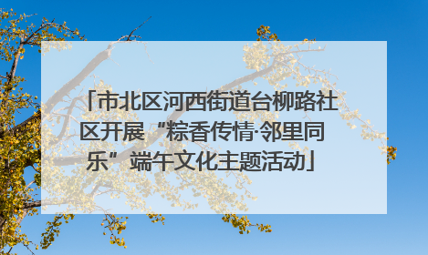 市北区河西街道台柳路社区开展“粽香传情·邻里同乐”端午文化主题活动