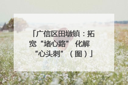 广信区田墩镇：拓宽“堵心路” 化解“心头刺”（图）