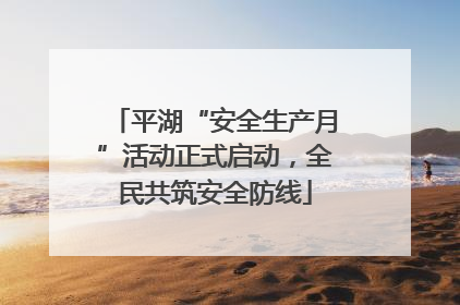 平湖“安全生产月”活动正式启动，全民共筑安全防线