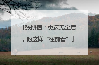 张博恒：奥运无金后，他这样“往前看”