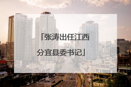 张涛出任江西分宜县委书记