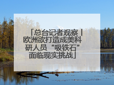 总台记者观察丨欧洲欲打造成美科研人员“吸铁石”面临现实挑战