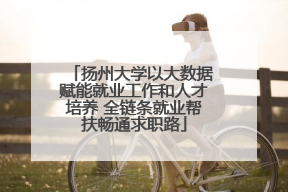 扬州大学以大数据赋能就业工作和人才培养 全链条就业帮扶畅通求职路