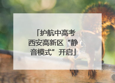 护航中高考 西安高新区“静音模式”开启