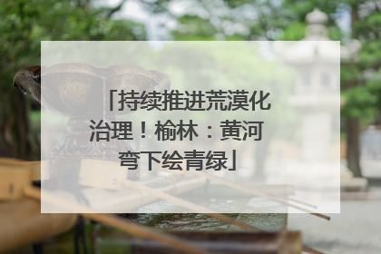持续推进荒漠化治理！榆林：黄河弯下绘青绿