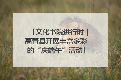 文化书院进行时｜高青县开展丰富多彩的“庆端午”活动