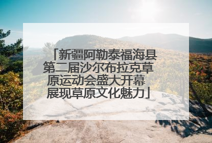 新疆阿勒泰福海县第二届沙尔布拉克草原运动会盛大开幕 展现草原文化魅力