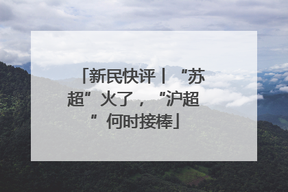 新民快评丨“苏超”火了，“沪超”何时接棒