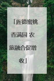 旌德蜜桃香满园 农旅融合促增收