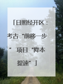 日照经开区：考古“前移一步” 项目“降本提速”