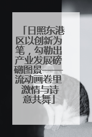 日照东港区以创新为笔，勾勒出产业发展磅礴图景——流动画卷里 激情与诗意共舞