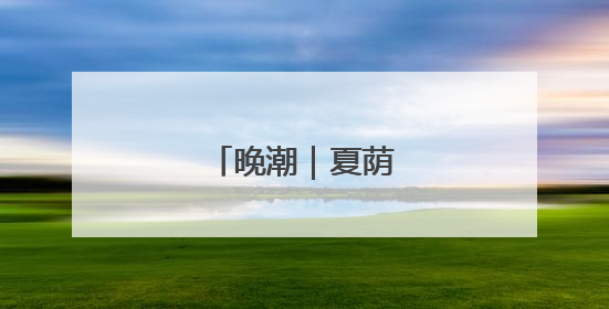 晚潮｜夏荫胜春尤可人