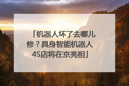 机器人坏了去哪儿修？具身智能机器人4S店将在京亮相