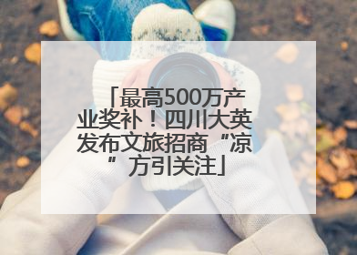 最高500万产业奖补！四川大英发布文旅招商“凉”方引关注