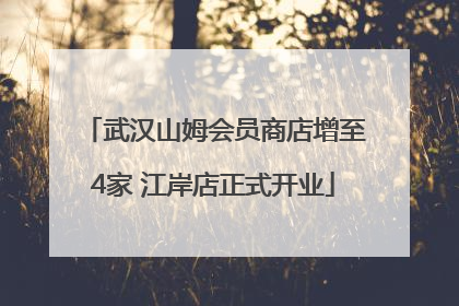 武汉山姆会员商店增至4家 江岸店正式开业
