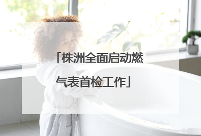株洲全面启动燃气表首检工作