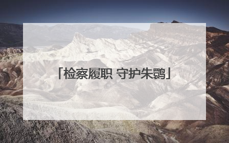 检察履职 守护朱鹮