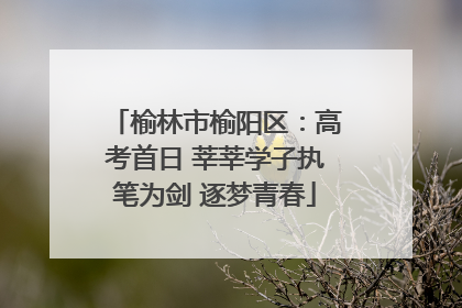 榆林市榆阳区：高考首日 莘莘学子执笔为剑 逐梦青春