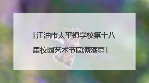 江油市太平镇学校第十八届校园艺术节圆满落幕