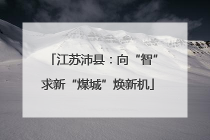 江苏沛县：向“智”求新“煤城”焕新机