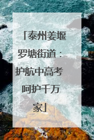 泰州姜堰罗塘街道：护航中高考 呵护千万家