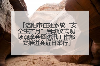洛阳市住建系统“安全生产月”启动仪式现场观摩会暨防汛工作部署推进会近日举行