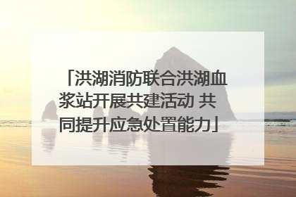 洪湖消防联合洪湖血浆站开展共建活动 共同提升应急处置能力