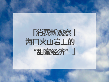 消费新观察丨海口火山岩上的“甜蜜经济”
