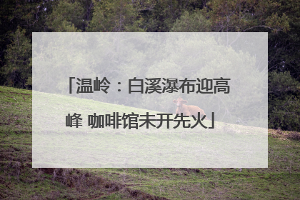 温岭：白溪瀑布迎高峰 咖啡馆未开先火
