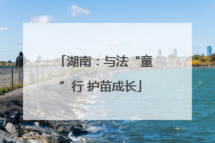 湖南：与法“童”行 护苗成长