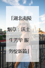 湖北夷陵烟草：沃土生芳华 服务绽新篇