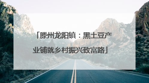滕州龙阳镇：黑土豆产业铺就乡村振兴致富路