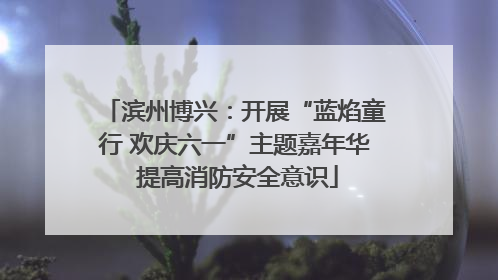 滨州博兴：开展“蓝焰童行 欢庆六一”主题嘉年华 提高消防安全意识