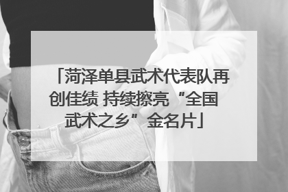 菏泽单县武术代表队再创佳绩 持续擦亮“全国武术之乡”金名片