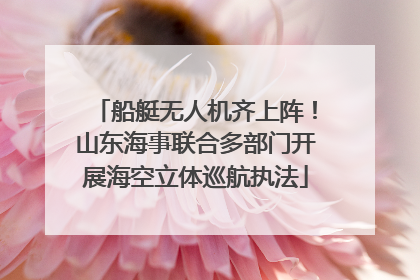 船艇无人机齐上阵！山东海事联合多部门开展海空立体巡航执法