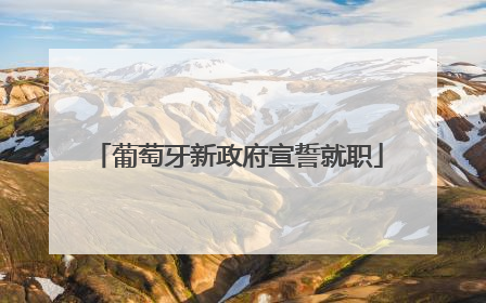 葡萄牙新政府宣誓就职