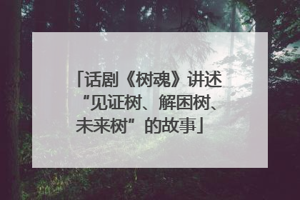 话剧《树魂》讲述“见证树、解困树、未来树”的故事