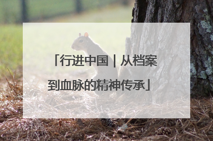 行进中国｜从档案到血脉的精神传承