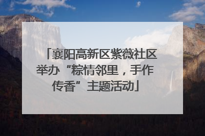 襄阳高新区紫薇社区举办“粽情邻里，手作传香”主题活动