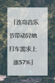 连岛音乐节带动异地打车需求上涨57%