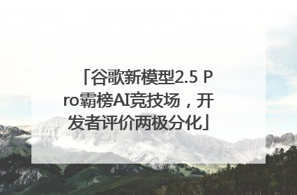 谷歌新模型2.5 Pro霸榜AI竞技场,开发者评价两极分化