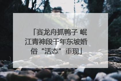 赛龙舟抓鸭子 岷江青神段千年东坡婚俗“活态”重现