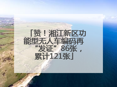 赞！湘江新区功能型无人车编码再“发证”86张，累计121张