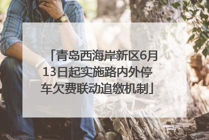青岛西海岸新区6月13日起实施路内外停车欠费联动追缴机制
