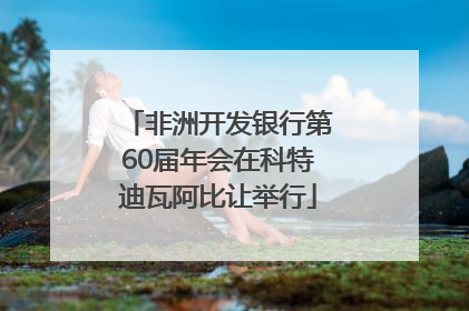 非洲开发银行第60届年会在科特迪瓦阿比让举行