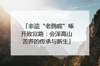 非遗“老鹳嘴”啄开致富路：会泽高山苦荞的传承与新生