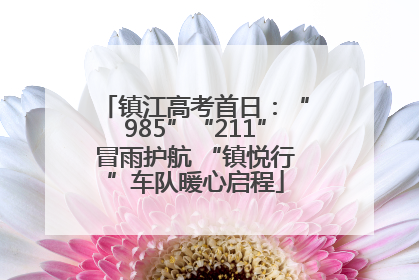 镇江高考首日：“985”“211”冒雨护航 “镇悦行”车队暖心启程