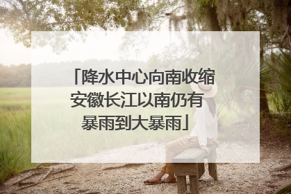 降水中心向南收缩 安徽长江以南仍有暴雨到大暴雨
