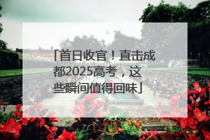 首日收官！直击成都2025高考，这些瞬间值得回味